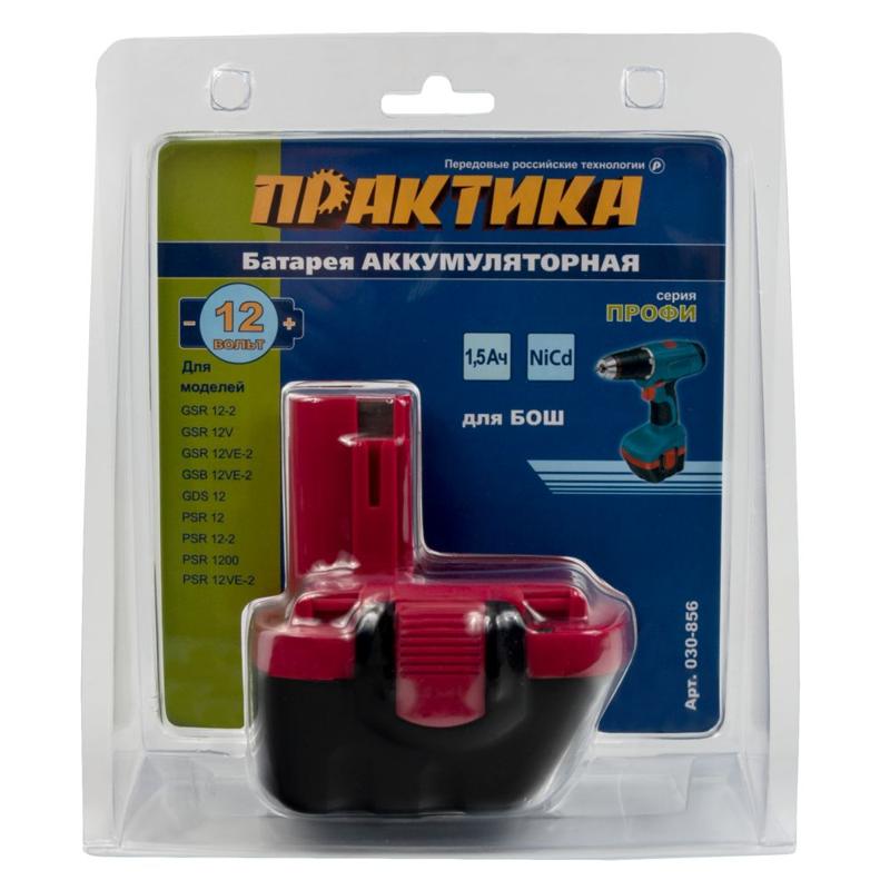 Аккумулятор Практика для Bosch 12В, 1,5Ач, NiCd 030-856  блистер