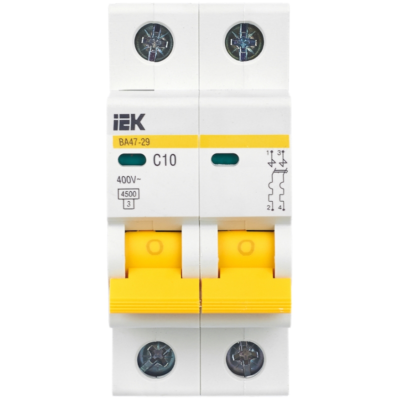 Автоматический выключатель IEK KARAT ВА47-29 MVA20-2-010-C, 2P C 10А 4,5кА IEK KARAT ВА47-29 MVA20-2-010-C, 2P C 10А 4,5кА в Вологде
