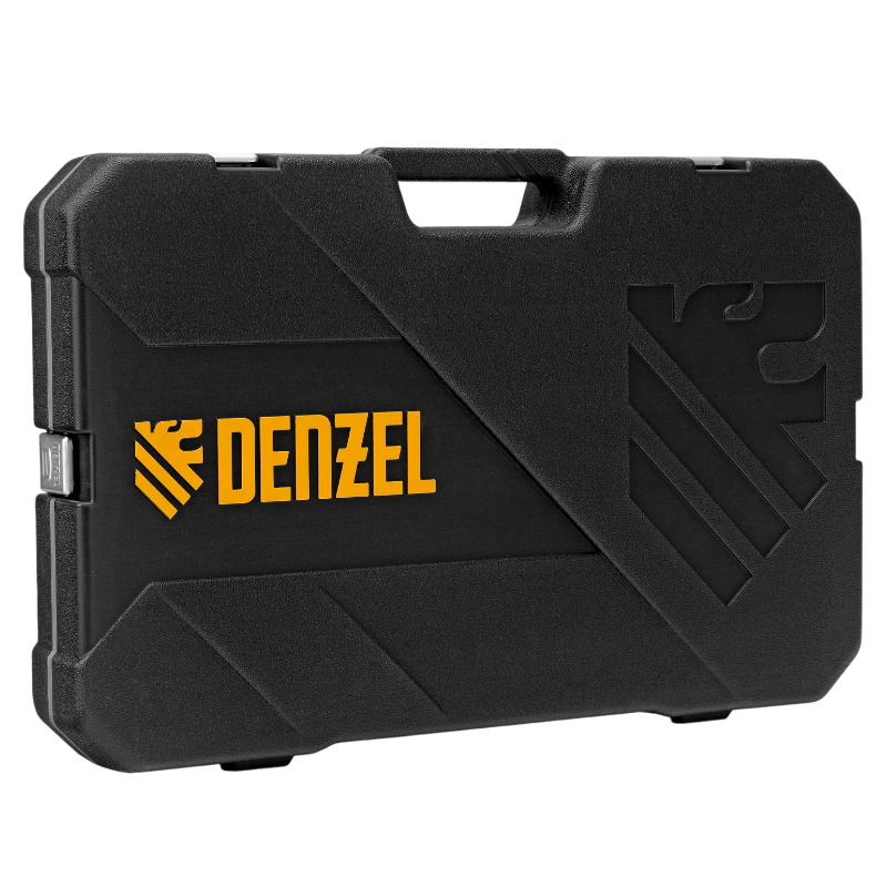 Набор инструментов Denzel 15807, 1/2", 1/4", 3/8", CrV, S2, пластиковый кейс, 216 предметов в Угличе