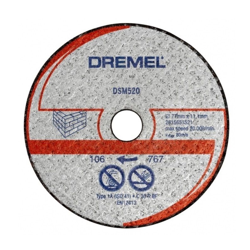 Отрезной круг по камню Dremel DSM520 2.615.S52.0JA