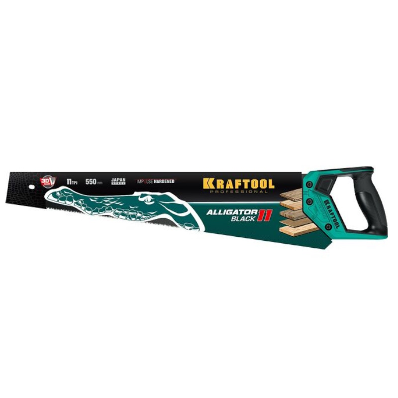 Ножовка для точного реза Kraftool Alligator Black 11 15205-55, 550 мм  в Иваново