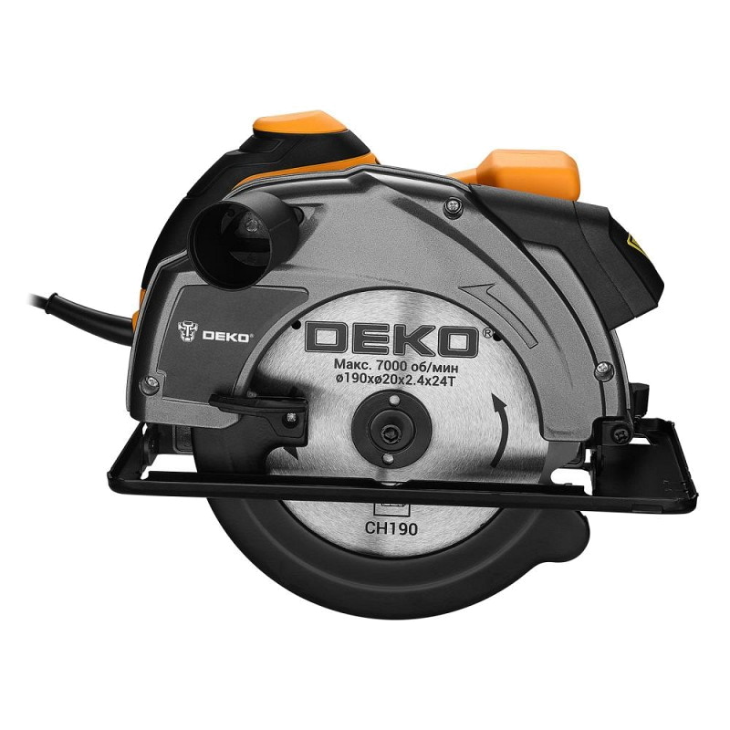 Дисковая (циркулярная) пила Deko CS1800-D 083-1101, 1800 Вт, 190 мм, диск в Рыбинске