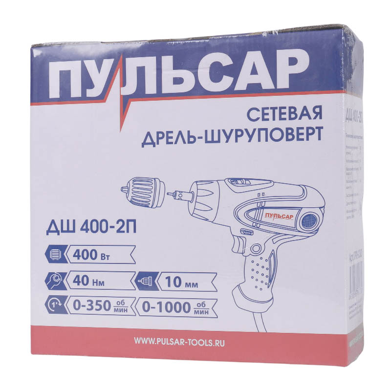 Шуруповёрт сетевой Пульсар ДШ 400-2П 792-230, 400Вт в Кинешме