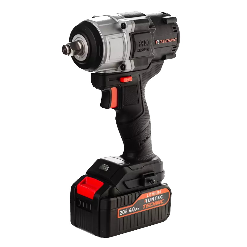 Гайковерт ударный аккумуляторный Runtec Technic RT-IW800T, 1/2", 20В, 2*4Ач, 800Нм в Туле