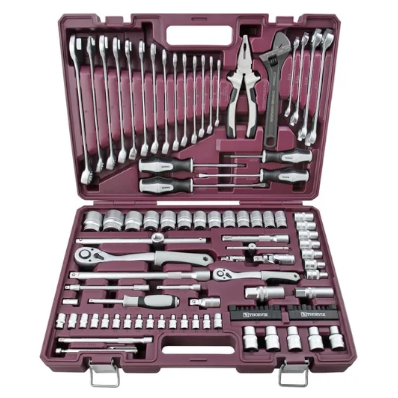 Набор инструмента универсальный Thorvik TS101 054011, 1/4", 1/2"DR, 101 предмет