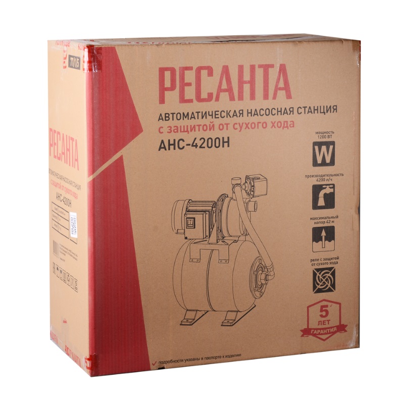Автономная насосная станция Ресанта АНС-4200Н 77/1/5 в Муроме