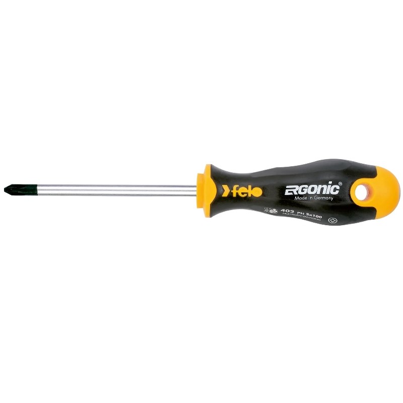 Отвертка Felo Ergonic 40220310, крестовая PH 2X100 (Германия) в Череповце