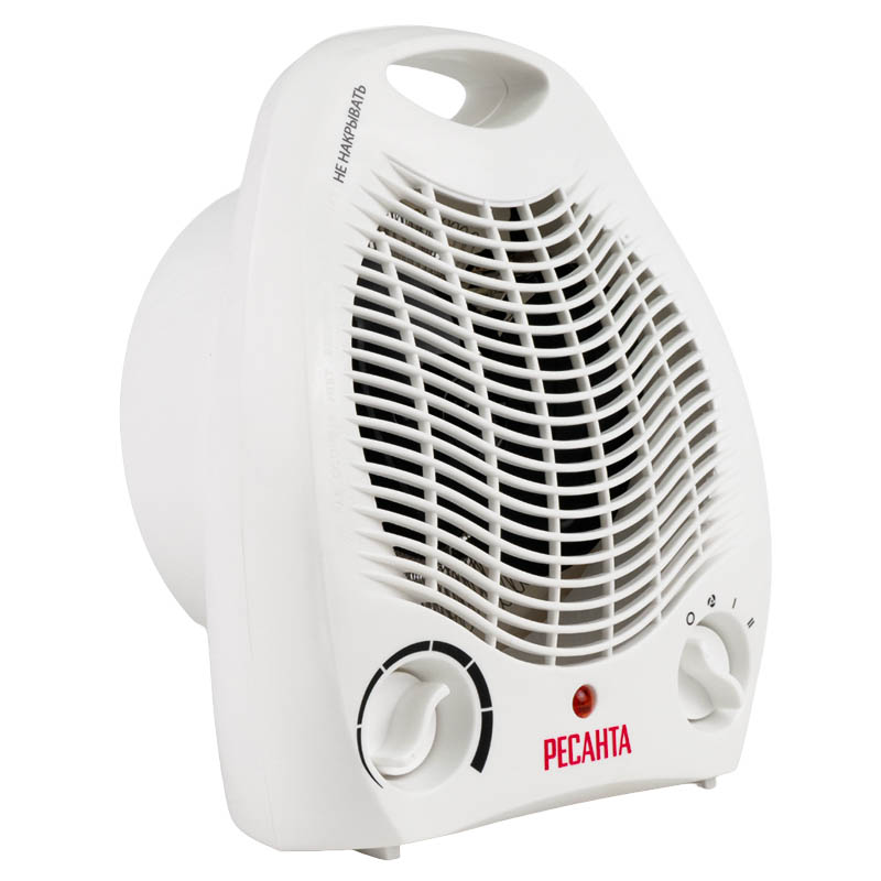 Электрический тепловентилятор Ресанта ТВС-1 4606059016205 (max мощность 2000 вт, вес 1.08 кг, площадь обогрева 25 м²)