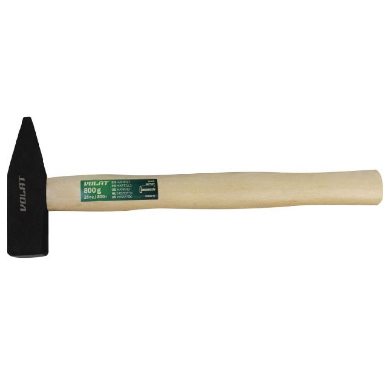 Молоток Волат 10220-08, 0,8 кг, с деревянной рукояткой