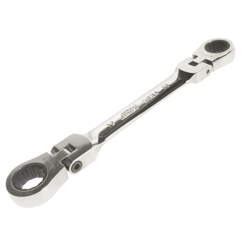 Ключ накидной шарнирный JTC JTC-5034 с трещоткой 10х12 длина 150 мм 2655₽