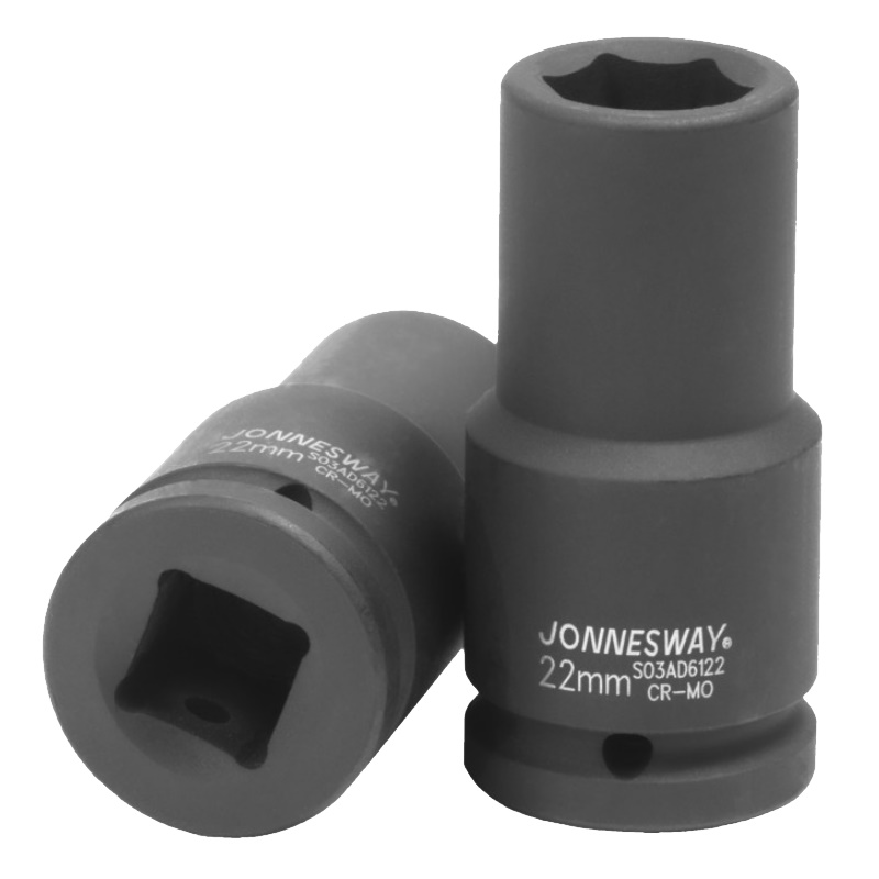 Головка торцевая Jonnesway S03AD6122, ударная глубокая 3/4"DR, 22мм в Иваново