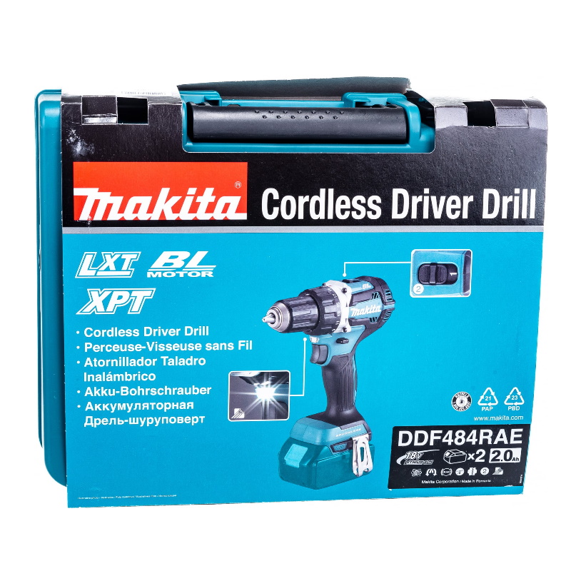 Аккумуляторная дрель-шуруповерт Makita DDF484RAE в Твери