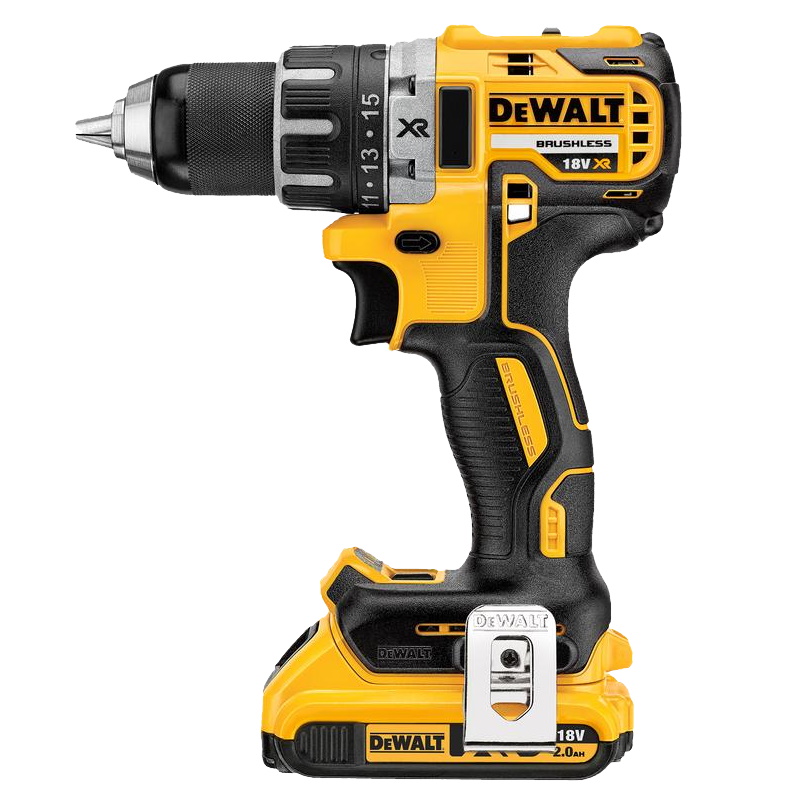 Дрель-шуруповерт аккумуляторная DeWalt DCD791P2 (70 Нм, 18 В, 2 АКБ 5 Ач, ЗУ, кейс)