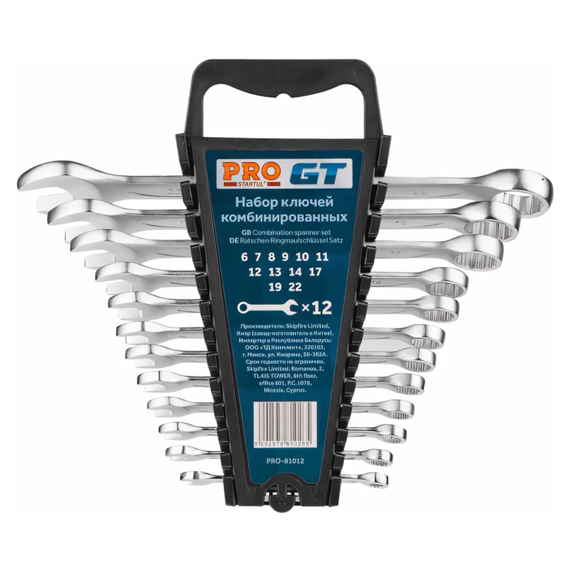 Набор ключей комбинированных Pro Startul GT PRO-81012 6-22мм 12шт 1386₽