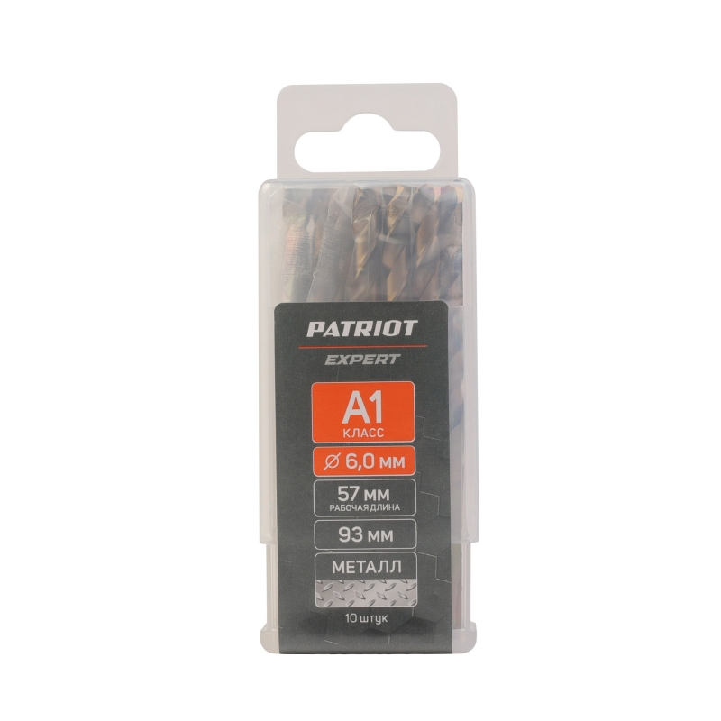 Сверло по металлу Patriot EXPERT 815010536 (Р6М5К5, 6,0 мм, упаковка 10шт) в Иваново