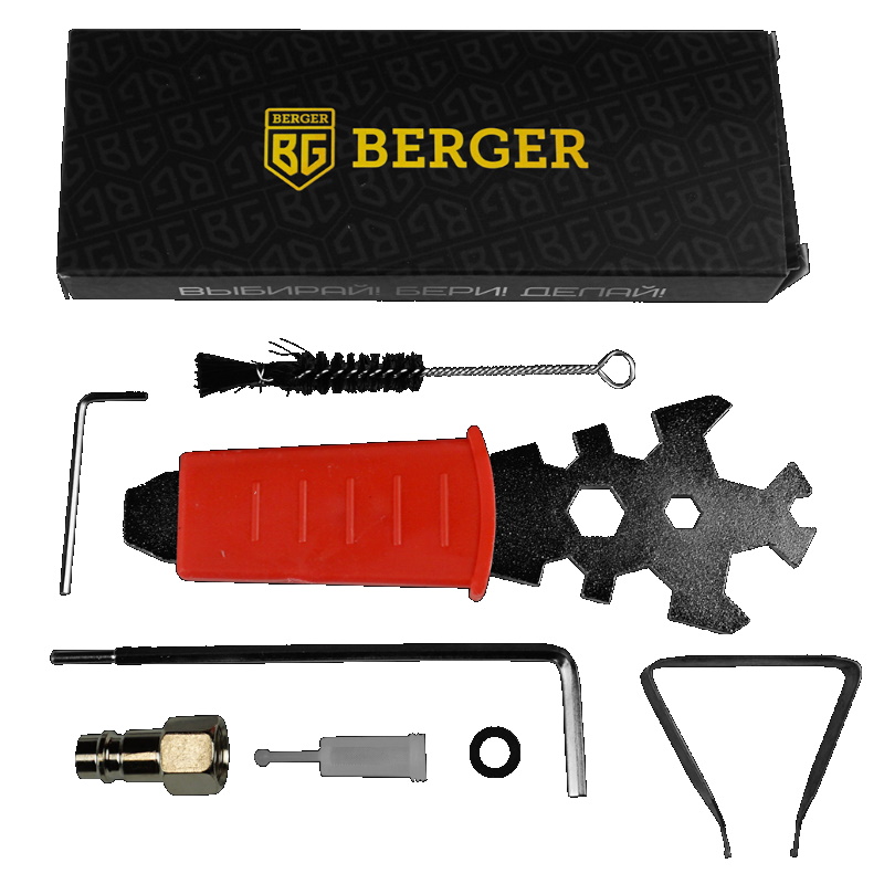 Краскопульт пневматический Berger «ЗИЛЬБЕР» BG1388, HVLP, 1.3 мм  в Муроме