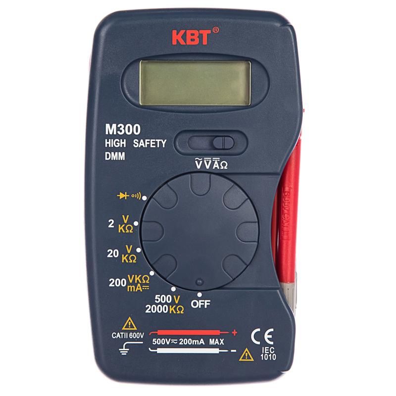 Мультиметр цифровой КВТ M300 70476 (диапазон измерений AC 200-500в, расходные материалы) во Владимире