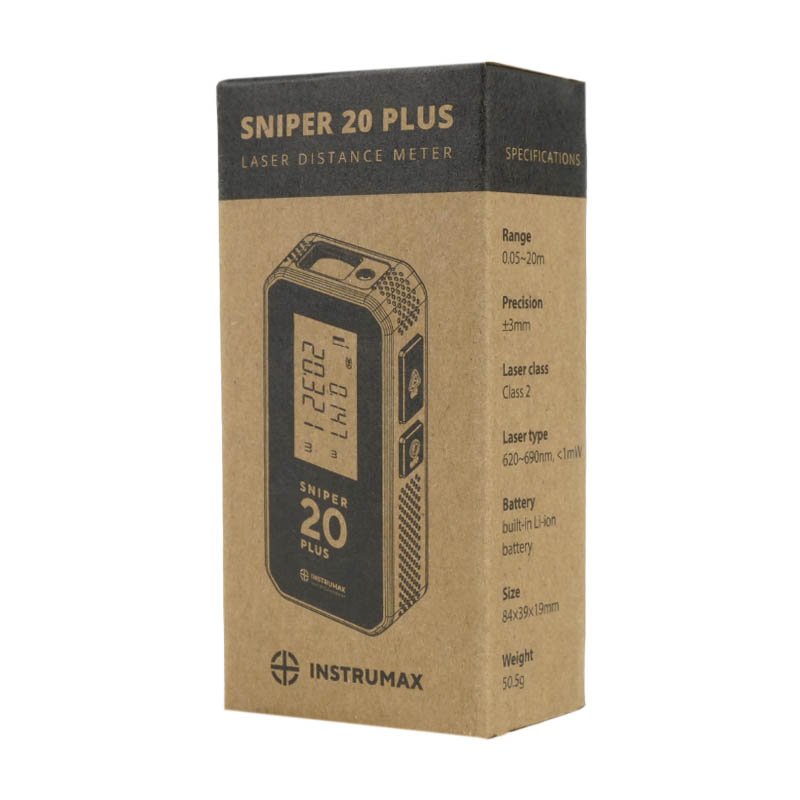 Дальномер лазерный Instrumax SNIPER 20 PLUS IM0144 (красный цвет луча)