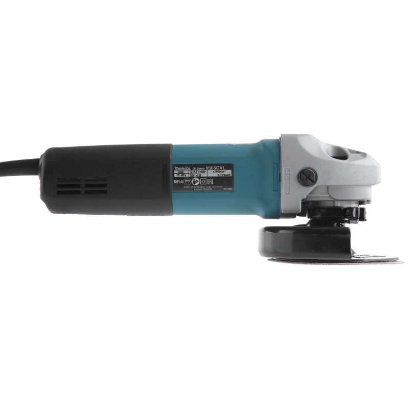 Угловая шлифмашина (болгарка) Makita 9565CVL, 125 мм, 1400 Вт, плавный пуск, регулировка оборотов в Кинешме