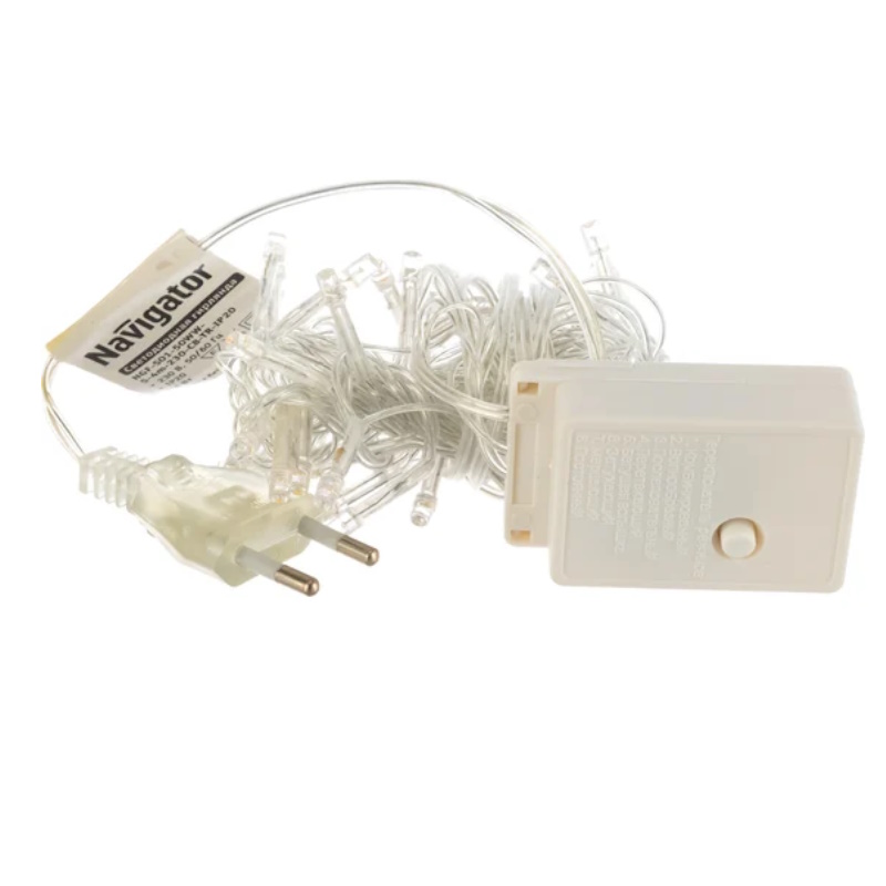 Гирлянда светодиодная Navigator NGF-S01-50WW-5-4m-230-C8-TR-IP20 61796 1241519 в Нижнем Новгороде