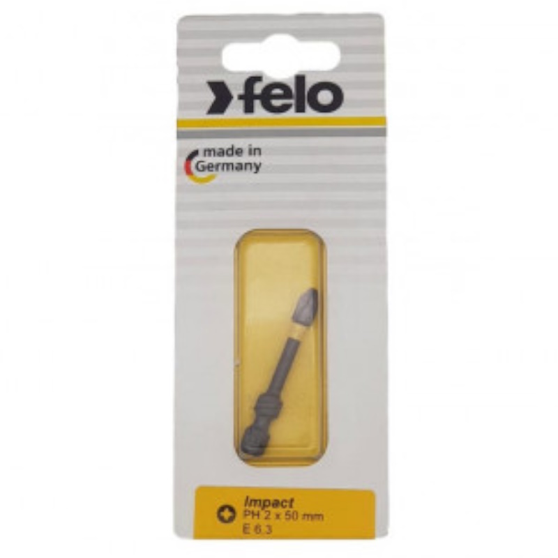Бита крестовая ударная серия Felo Impact 03202541, PH2x50, на блистере (Германия) в Иваново