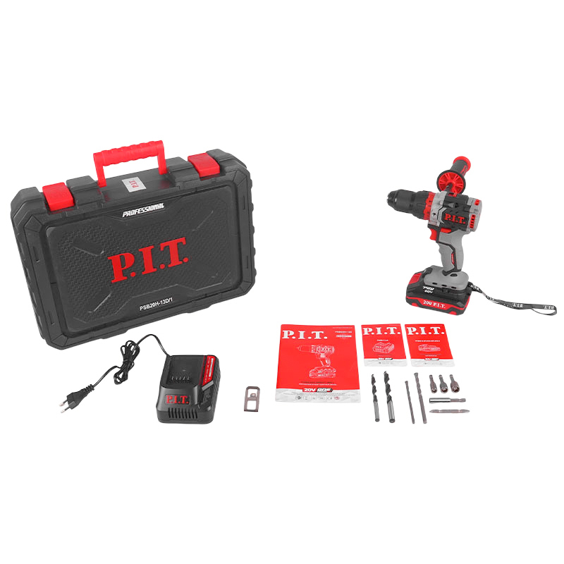 Дрель ударная бесщеточная аккумуляторная P.I.T. PSB20H-13D/1 X-DRIVER, 20В, 75Нм, патрон 13мм, 2ск, АКБ 2АЧ, ЗУ, кейс в Иваново