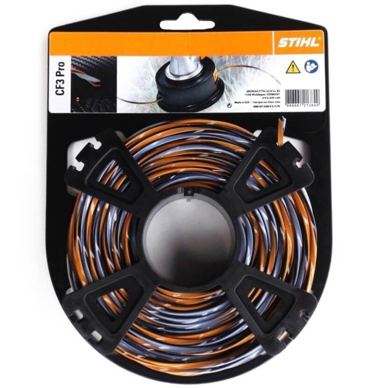 Леска для триммера Stihl CF3 Pro 00009304301, крест, 2.7 мм, 27 м в Угличе
