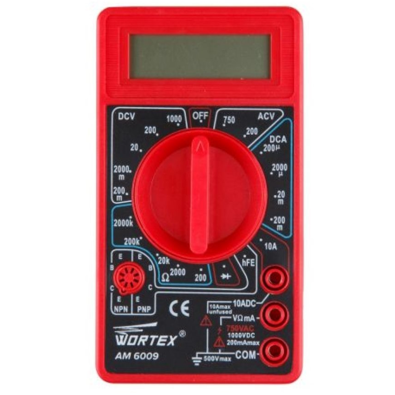 Мультиметр Wortex AM 6009 AM6009000014, цифровой в Туле