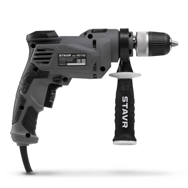 Дрель ударная Stavr SID 750-13Q 9030100456, 750 Вт, 13 мм, 2 режима, БЗП 13 мм, 0-3000 об/мин в Вологде