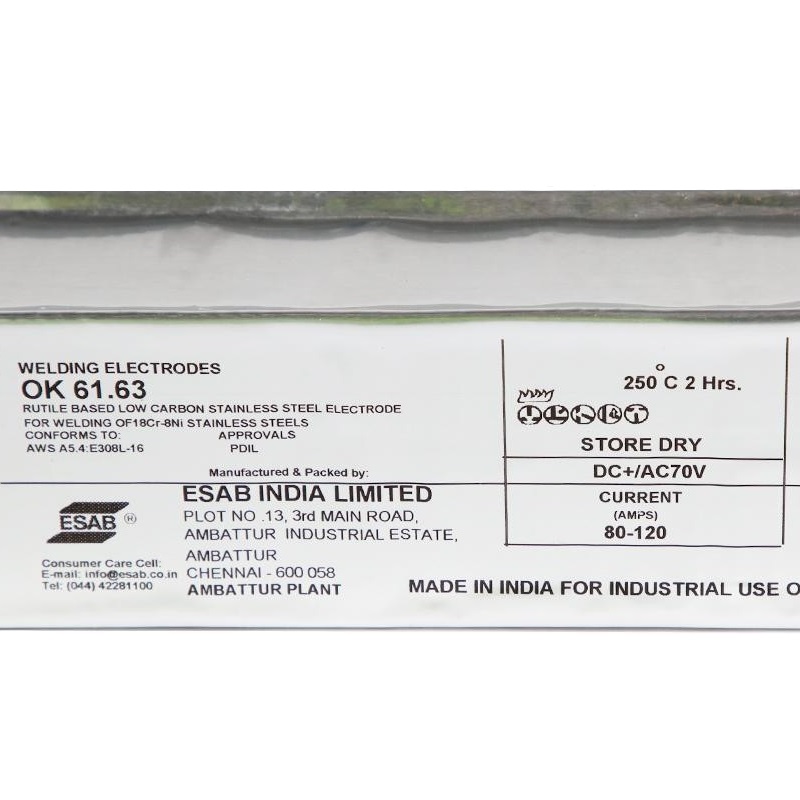 Сварочные электроды Esab OK 61.63 (3.15x350 мм, 2 кг) 6163313VVK