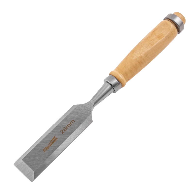 Долото-стамеска Sparta 242525 28 мм деревянная рукоятка 214₽