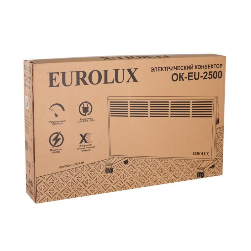 Конвектор Eurolux ОК-EU-2500 67/4/27 (2.5 кВт, площадь обогрева 25 м2) в Ярославле