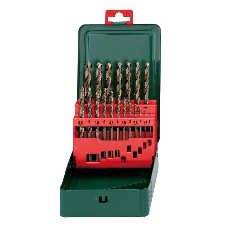 Набор сверел Metabo 627157000 (1-10 мм, HSS-Co, 19 штук, по металлу)