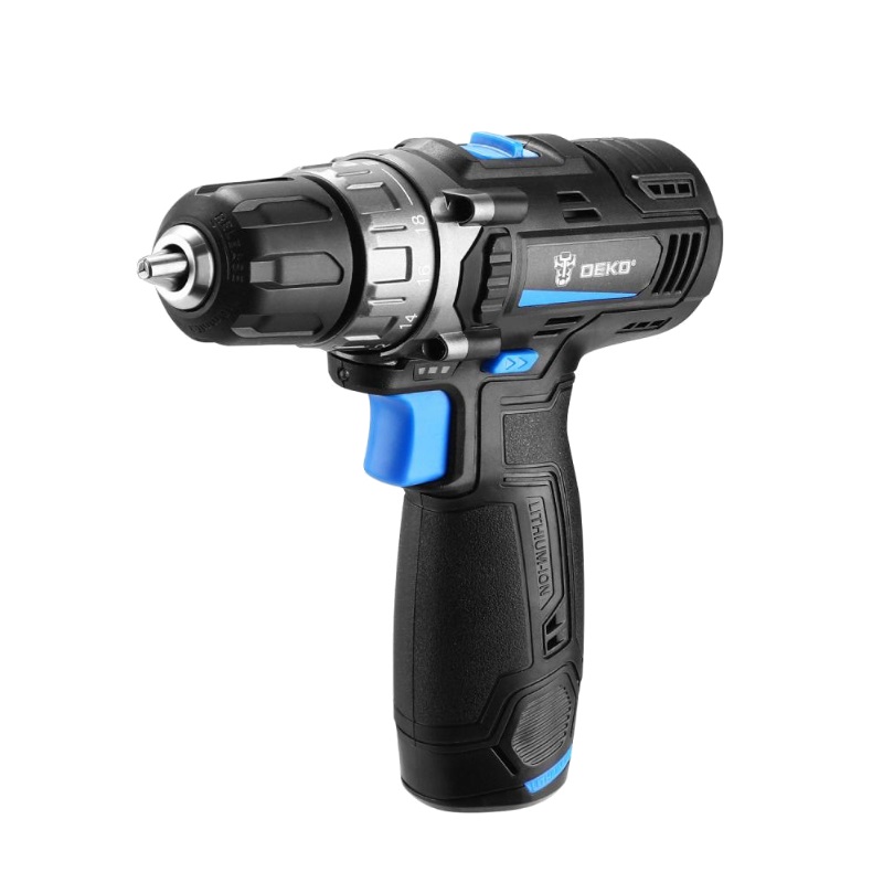 Аккумуляторная дрель-шуруповерт Deko DKCD12V PRO 083-1007 (в кейсе + оснастка 13 шт., 12В, 2х2.0Ач, ЗУ) в Муроме