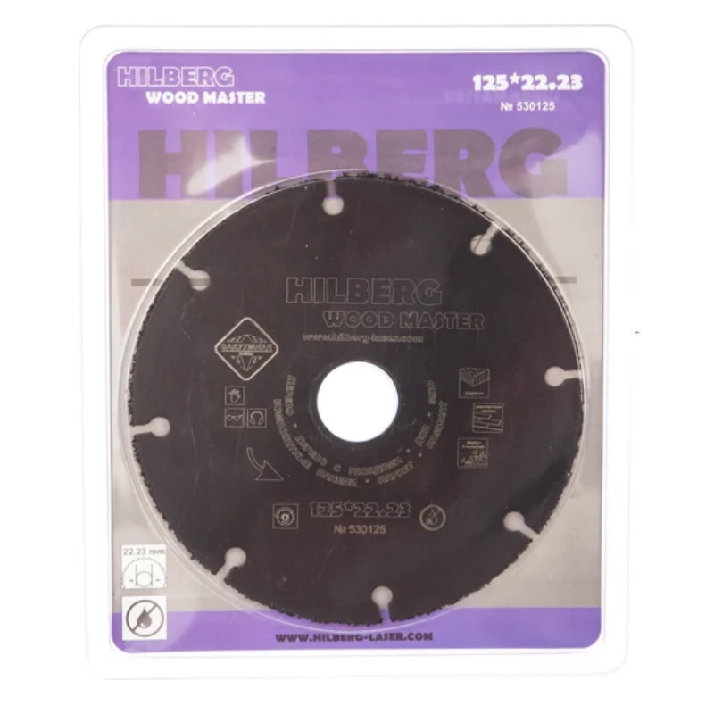 Диск карбид отрезной Hilberg Super Wood 530125, вольфрамовый, 125*22.23  в Муроме