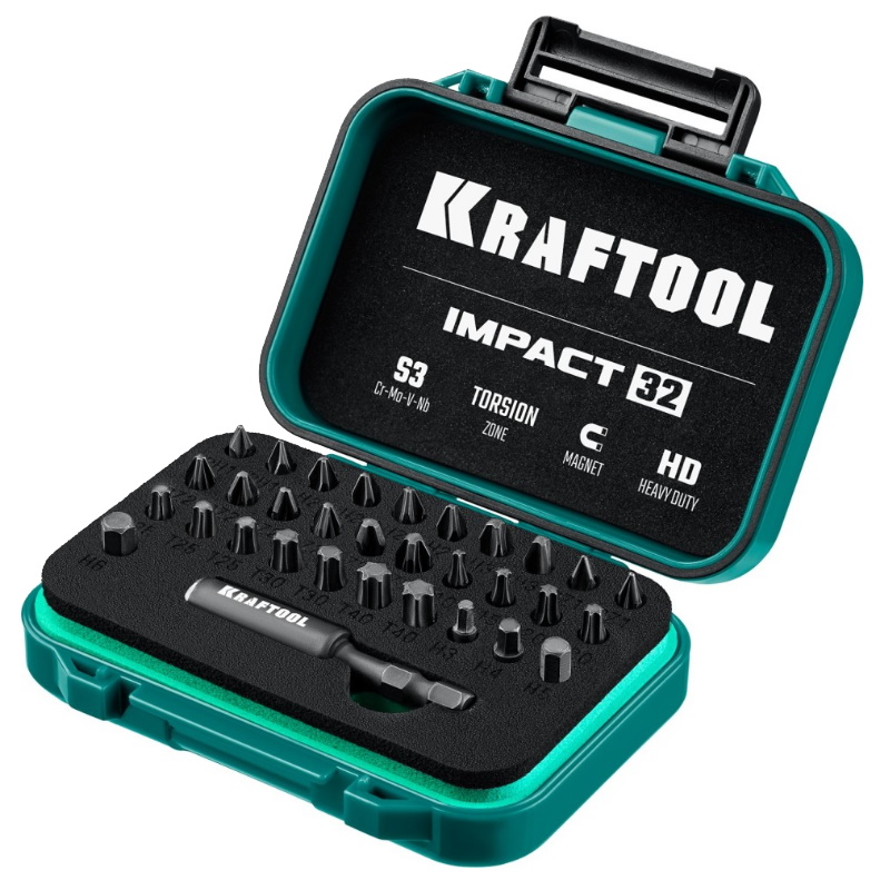 Набор ударных бит Kraftool Impact-32 26066-H32, 32 шт в Александрове