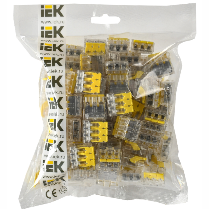 Строительно-монтажная клемма IEK СМК 228-413 UKZ60-413-100, (100шт/упак)
