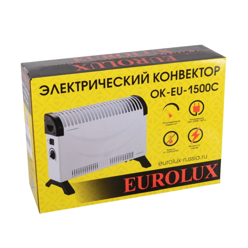 Конвектор Eurolux ОК-EU-1500C 67/4/29, 4606059034506