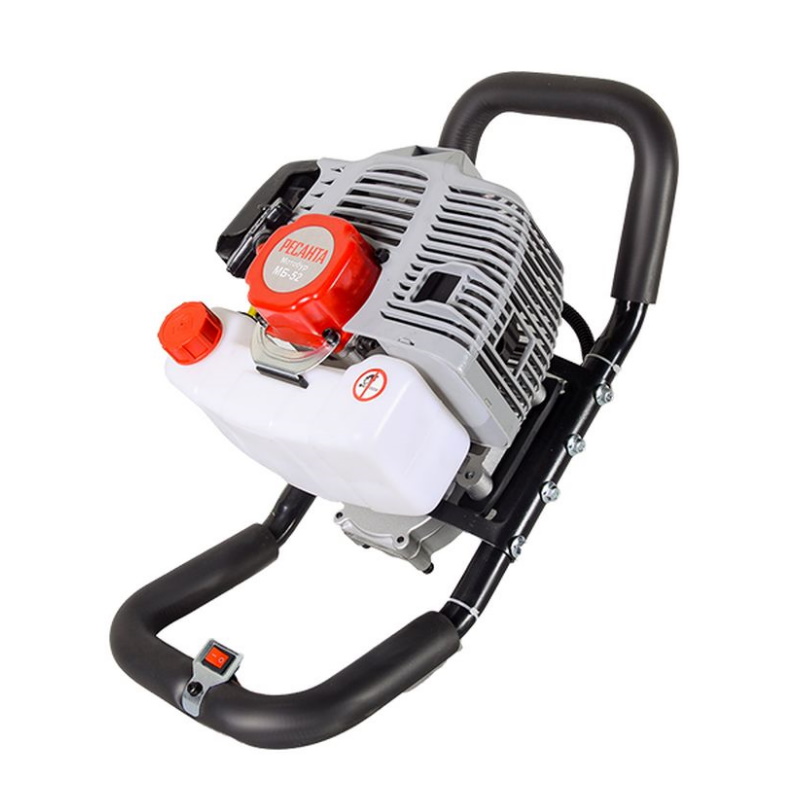 Мотобур Ресанта МБ-52 701330 грунтовый 2х такт двигатель 2 кВт прорезиненные ручки 11890₽