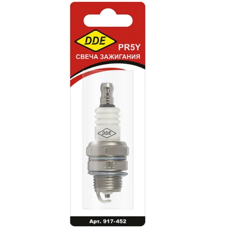 Свеча зажигания DDE PR5Y 917-452 Champion RCJ6Y Bosch WSR5F NGK BPMR8A бензопилы триммеры мотобуры до 30 кубсм 104₽