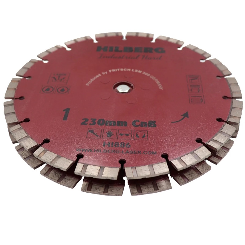 Диск алмазный отрезной Hilberg Industrial Hard CnB HI886, 230x2  в Переславле