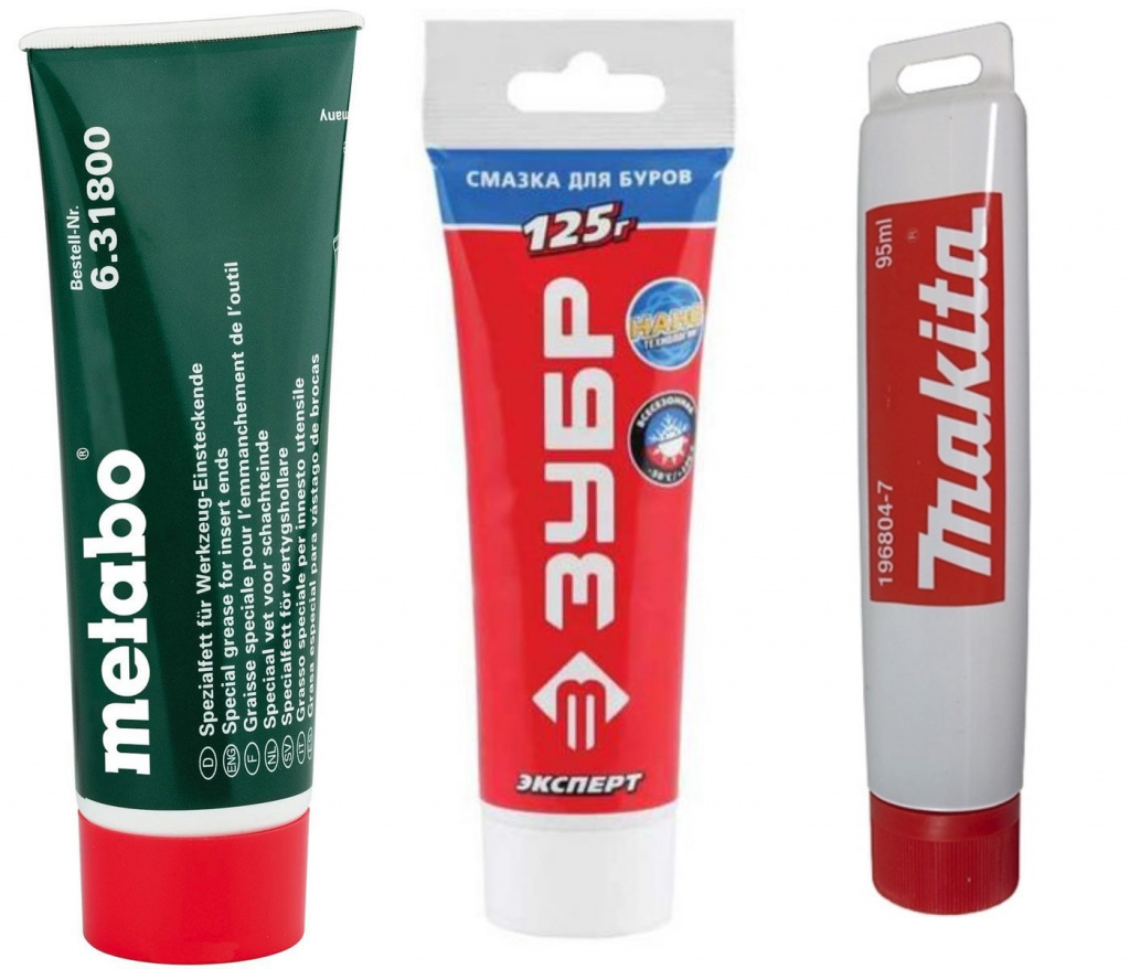 Смазка для хвостовиков перфоратора Metabo, Зубр, Makita