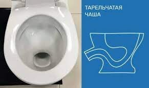 Тарельчатая чаша унитаза Тарельчатая чаша унитаза