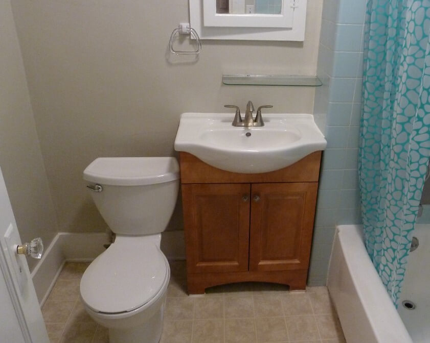 Размещение унитаза