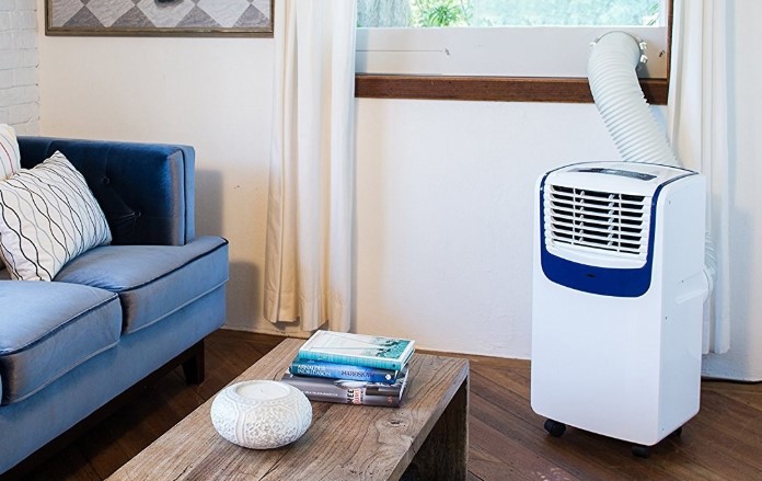 напольный кондиционер в интерьере