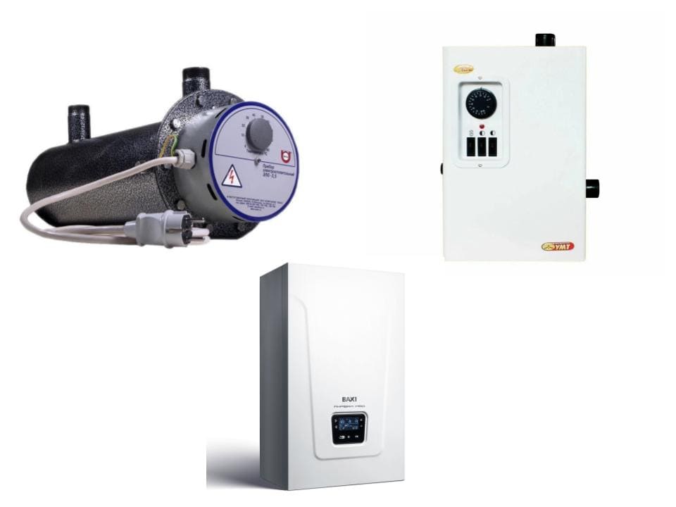 виды электрокотлов