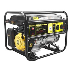 Однофазный бензиновый генератор Huter DY6500L (5 кВт, 4-х тактный двигатель, ручной запуск)