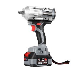 Гайковёрт аккумуляторный ProfiPower T-900N E0186, Li-ion-1шт, 4.0Ач, 900Нм, ударная головка 17/19/21мм, З/У, в кейсе