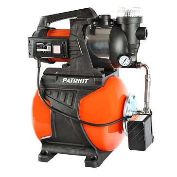 Изображение товара Насосная станция Patriot PW 850-24 ST 315302628, насосная часть - пластик / нержавеющая сталь, мощность: 850 Вт