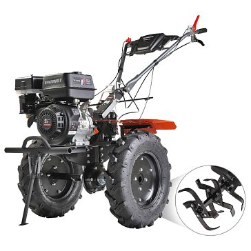 Изображение товара Мотоблок бензиновый Patriot Nevada 9 440106503, 9,0 л,с, фрезы: 1100 mm, коробка передач: 2 вперед+ 1 назад
